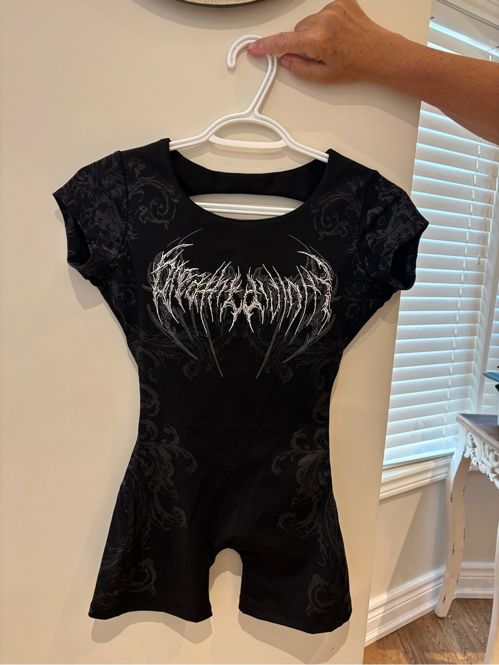 Breathedivinity Void Tech™ Boneveil Open-back Bodysuit | Void Black | NWT | S